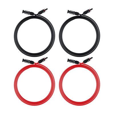 Verlengkabels voor zonnepanelen (3 m, 4 mm²)