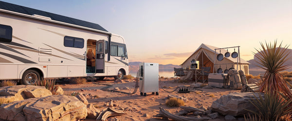 Toepassingsscenario's van powerstation met zonnepaneel voor camper