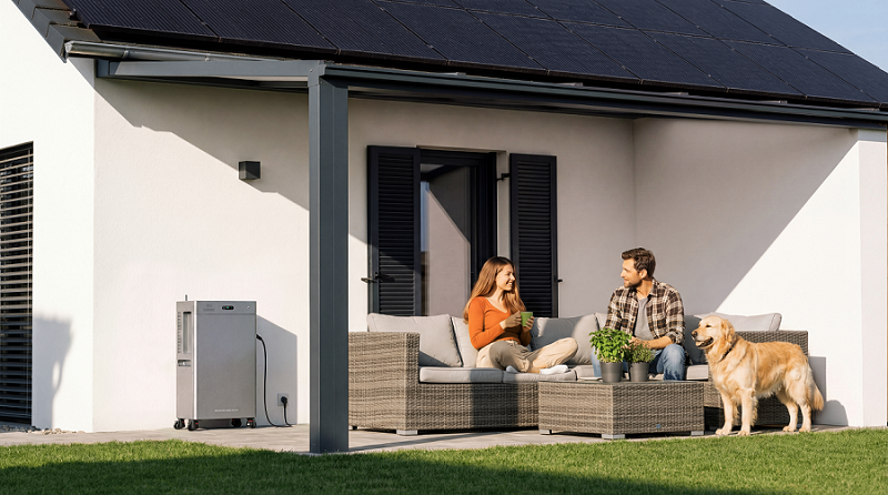 Installatiescenario voor SolarFlow 4000 Mix Pro