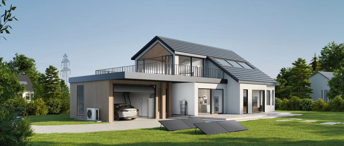 zonnepanelen installeren op een woonhuis