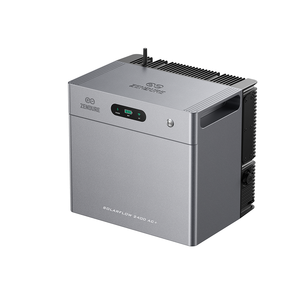 Zijaanzicht van de SolarFlow 2400 AC+