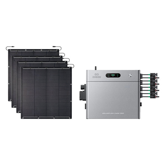 SolarFlow 2400 Pro met vier panelen van 230W