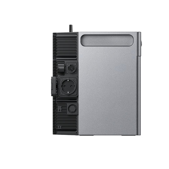 Zijaanzicht van de SolarFlow 2400 AC+