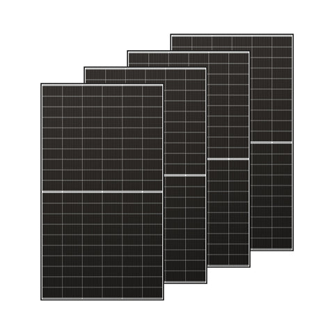 4*500W bifaciaal zonnepaneel - Voorzijde met glasoppervlak voor lichtabsorptie