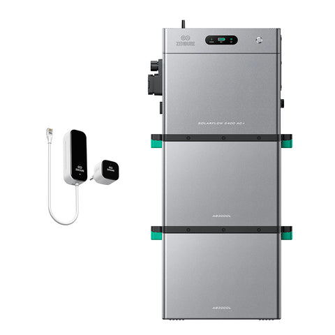 SolarFlow 2400 AC+ met twee extra accu's en intelligente P1