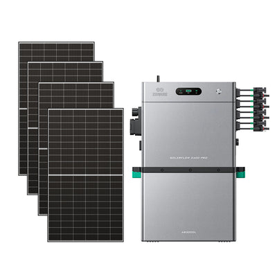 SolarFlow 2400 Pro met een extra accu en vier 500W panelen