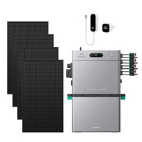 SolarFlow 2400 Pro met een extra batterij en vier 450W panelen en P1