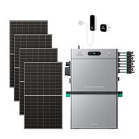 SolarFlow 2400 Pro met een extra batterij en vier 500W panelen en P1