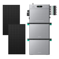 SolarFlow 2400 Pro met twee extra accu's en twee 450W panelen