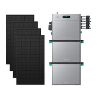 SolarFlow 2400 Pro met twee extra accu's en vier 450W panelen