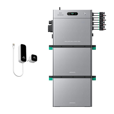 SolarFlow 2400 Pro met twee extra accu's en P1