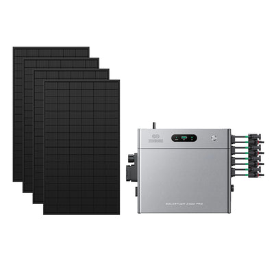 SolarFlow 2400 Pro met vier panelen van 450W