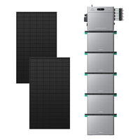 SolarFlow 2400 Pro met vijf extra accu's en twee 450W panelen