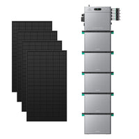 SolarFlow 2400 Pro met vijf extra accu's en vier 450W-panelen
