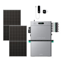 SolarFlow 2400 Pro met een extra batterij en twee 500W panelen en P1
