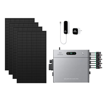 SolarFlow 2400 Pro met vier panelen van 450W en P1