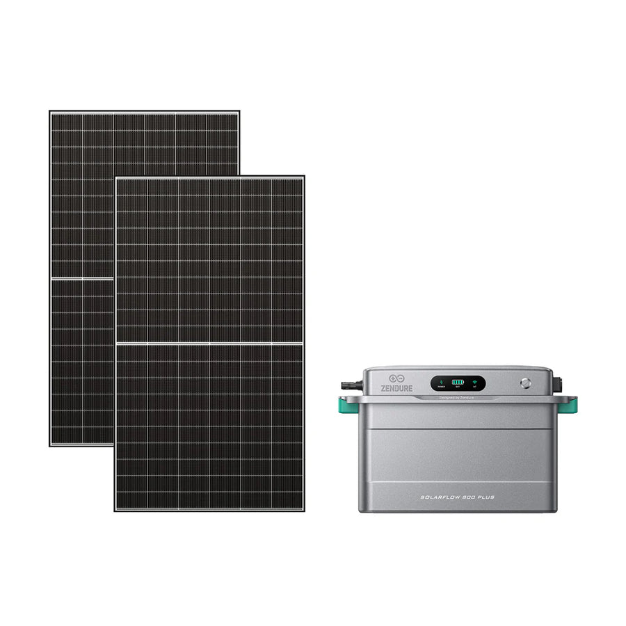 SolarFlow 800 Plus met zonnepanelen